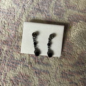 Black and silver earrings